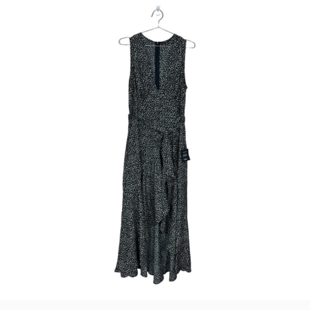 NWT Lulus Black floral High Low Maxi Dress Size XL